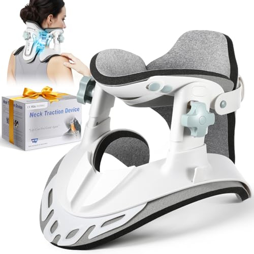 Hybodies Adjustable Cervical Traction Device Neck Stretcher for Pain Relief