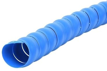 Manicotto for cavo a spirale con telaio metallico multicolore 8-45 mm ID 1/2/5 metri -Tubo corrugato per protezione cavi(Blue,ID 25MM 5 METERS)