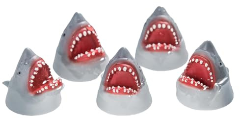Hai-Fingerpuppen Set – 5 Tierpuppen zum Geschichtenerzählen, interaktives Hai-Spielzeug | Theater und Bühne, Lernspiel, kreative Rollenspiele