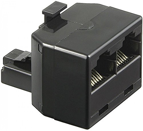 Wentronic ISDN T-Adapter (2x RJ45 Buchse auf RJ45 Stecker)