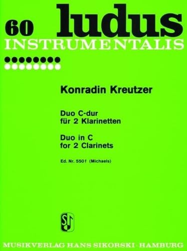 Duo: for 2 clarinets. 60. 2 clarinets.