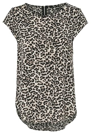 ONLY Dam Top Onlvic Ss Aop Top Noos Ptm, Flerfärgad (Pumice Stone Aop: Leo Aop), 38
