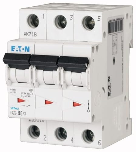 Eaton Leitungsschutzschalter Typ B, 3-polig 2A xEffect DIN-Schienen-Montage