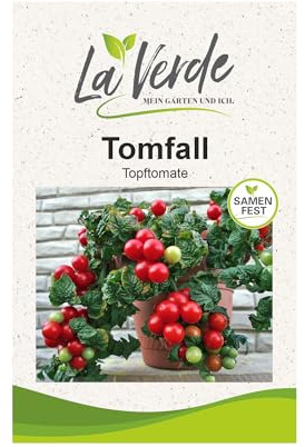 La Verde MEIN GARTEN UND ICH. Tomfall Tomatensamen für ca. 10 Pflanzen, robuste Hängetomate, hängender Wuchs, Saatgut ohne Gentechnik