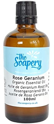 Rose Geranium Organic Essential Oil 100ml - 100% Pure and Natural