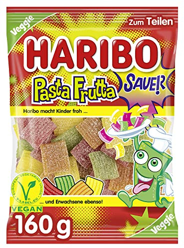 Bonbon Haribo | Haribo Pasta Frutta Sour | Haribo Dragees | Haribo Bonbons | 160 Gramme Total