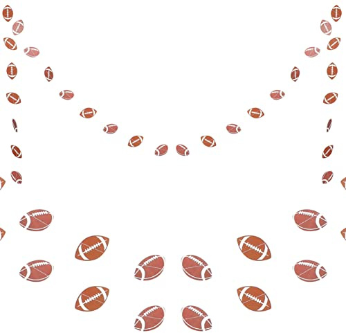 ABOOFAN 2 Stücke Fußball Banner Papier String Baseball Girlande American Football Thema Party Wimpelkette Sportspiele Party Foto Hintergrund Fußball Party Dekoration