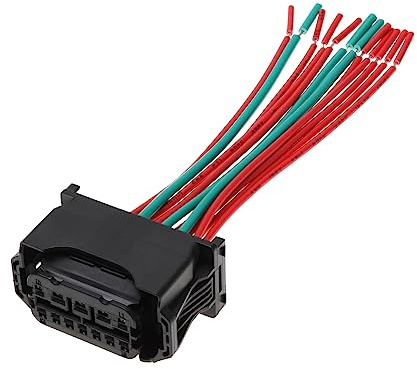 Create idea 12-poliger Auto Scheinwerfer Halogenlampen Stecker Kabelbaum für E60 G30 E63 F20 F30 E87 E90 E92, 6925638 61132359991, 15 Cm Länge