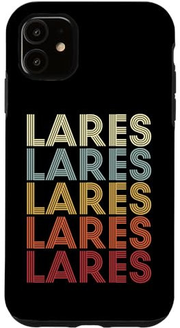 Hülle für iPhone 11 Lares Puerto Rico Lares PR Vintage Text