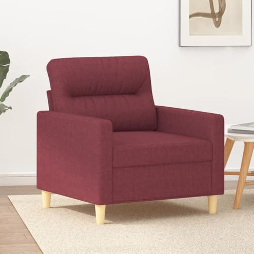 ZEYUAN Sofasessel Weinrot 60 cm Stoff, Relaxsessel, Fernsehsessel, Kinosessel, Gaming Couch - 359225
