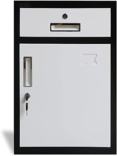 UHJKLA Metallschrank, Aktenschrank, Bürodatenschrank, niedriger Schrank, abschließbare Schublade, Kleiner Schrank, Lagerschrank, vertikaler Aktenschrank,2