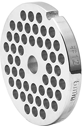 Molinillo de carne de acero inoxidable para trituradora, disco de placa de picadora de 6/8/10/12/18 mm, agujero de repuesto para accesorios de cocina