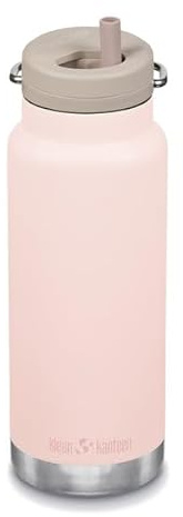 Klean Kanteen TKWide Twist Cap w/Straw Insulated Bottle 946ml Heavenly Pink