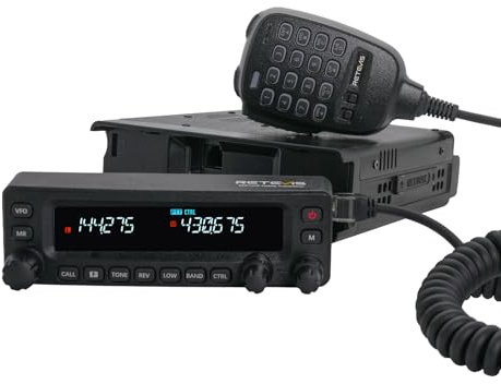 Retevis MA1 skinkradio,50W skinkradiosändtagare med avtagbar kontrollpanel,Cross-Band Repeater, 2m/70cm/FM/AM, 800 kanaler,Mobilsändtagare för lastbilar, skinkavent (1st)
