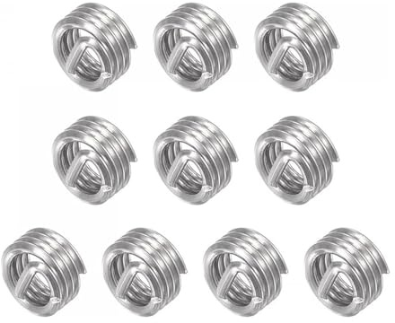 10 inserti filettati, 5/16 – 18 adattatori filettati in acciaio inox 1D, inserti filettati Helicoil, inserto per riparazione di filettature