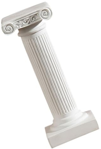 VICASKY Römische Säule Dekoration Aus Harz Kleine Gartensäule Mit Rutschfester Basis Elegantes Vintage Ornament Für Blumenständer Und Hochzeitsdekoration