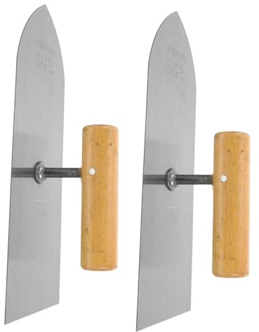 DOITOOL 2pezzi Spatola Acciaio Inossidabile Per Intonaco e Finitura Cementizia Utensile Per e Lavori Cartongesso Ergonomico e Resistente
