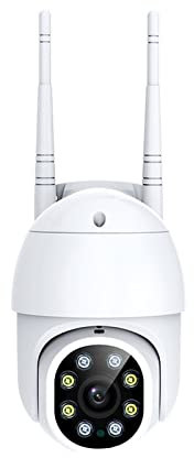 Wireless Alarm System, 1080P PTZ WiFi IP Camera CCTV Surveillance Outdoor Camera Waterproof Security Protection Mobile Phone Remote