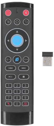 RiToEasysports 2,4G Drahtlose Infrarot -Fernbedienung, Universal Voice Fernbedienung mit USB -Empfängern Bis zu 10 M Reichweite für TV -Box