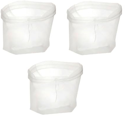 Mobestech 3 pièces Sachet Filtrant Réutilisable pour Lait de Soja et Yaourt Grand Modèle Cheesecloth Blanc