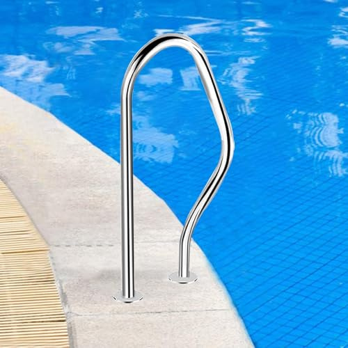 Pasamanos de acero inoxidable para piscina, antideslizante para spa y jacuzzi para uso seguro en interiores y exteriores