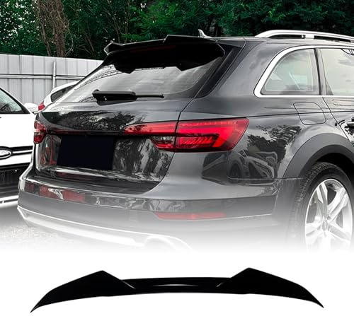 Heck-Kofferraum-Spoiler Dachflügel Kit für Audi A4 B9 Avant Sline 2017-2024 Schwarz