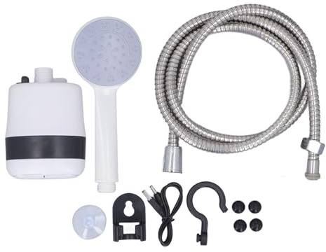 Ghzste Wiederaufladbare Kompakte Handheld Tragbare Campingdusche, USB -Wiederaufladbare Elektrische Dusche Outdoor 2200 MAh Zum Reisen, Wandern