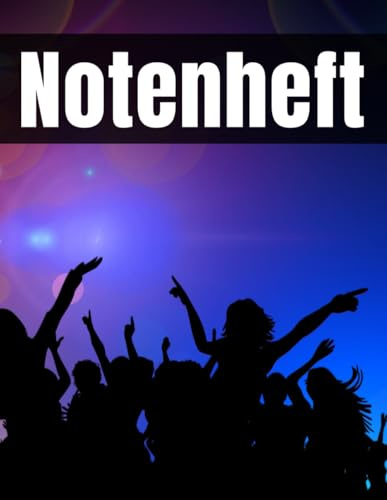 Leeres Notenheft für die Schule – A4 Format mit großen Zeilen: 100 Seiten Musikpapier für Kinder & Schüler – Großes Format, extra breite Notenzeilen zum Schreiben & Komponieren