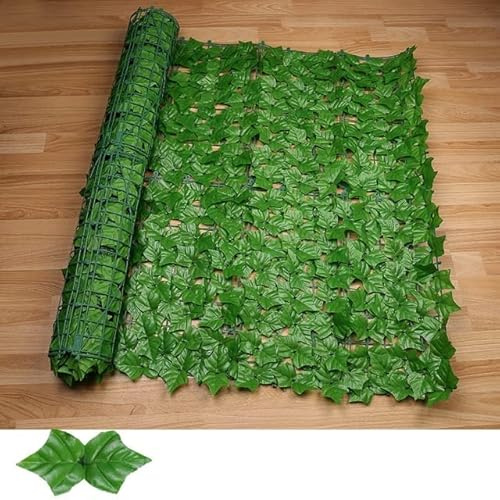 1 x 2 m artificiale foglia di edera pannello esterno finta siepe decorazione da parete per giardino durevole verde recinzione privacy 0,5/1/3 metri opzioni