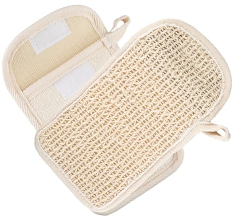 FIXOSHEE 2 piezas Bolsa para Jabón de Algodón y Lino con Diseño de Gancho y Lazo Bolsa de Malla para Baño y Limpieza Facial Ahorrador de Jabón para Uso Doméstico