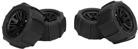 Generic RC -bilstranddäck Stödet Material RC Desert Wheels för 144001 1/14 1/16 Bil, 4st Stötdämpande Hjul för Grov Terräng
