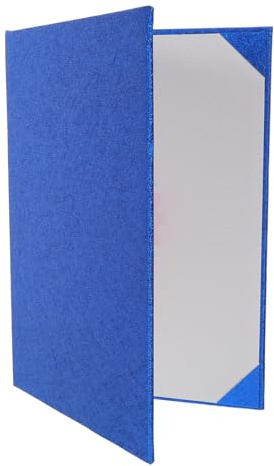 Lurrose Cartella per Certificati Formato A4 Copertina Rigida Blu Porta Diploma di Laurea e Custodia Protettiva per Documenti Ufficiali