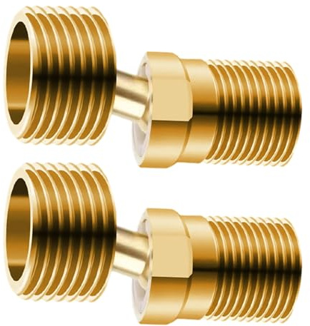 OOLA.DETAL Raccordo per tubi in ottone ad angolo curvo con piede maschio filettato maschio resistente all'erosione per impianti idraulici