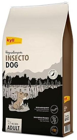 kyli Hypoallergenic InsectoDog 12 kg | Diät-Alleinfuttermittel für hypoallergene Hunde | 100% Insektenprotein | Getreidefrei | Nachhaltig | proteinarm & fettreduziert