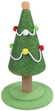 EMUKOEP Rascador para gatos en estilo de árbol de Navidad, rascador de sisal ideal para muebles, rascador con estructura estable para el hogar y el interior con actividad divertida (mediano: 30 x 47