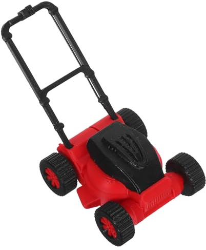 HEMOTON Giocattolo Tagliaerba in Miniatura, Giocattolo Tagliaerba per Bambini, Accessori da Giardino per Case Delle Bambole per Giocare All'aperto E Al Chiuso, Accessorio Leggero in Plastica per Case