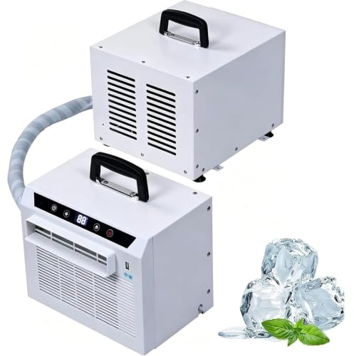 Aire Acondicionado Portátil De 3000 BTU, Unidad De Refrigeración Silenciosa Tipo Split Con Wi-Fi Y Control Remoto, Temporizador De 12 H, Tubo De Conexión De 1,5 Metros
