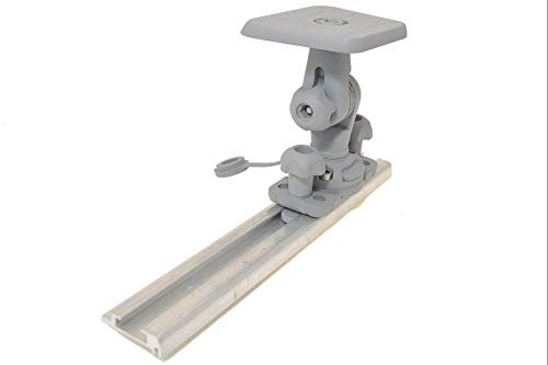Fasten Set Plattform (100x100mm) + Halterung [C-Shaped Basis] für Kajak Echolot, Farbe:grau