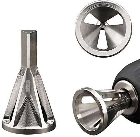Entgraten von externen Fasen zum Entfernen von Graten für Bohrer, beseitigt beschädigte Extraktoren (Silber)
