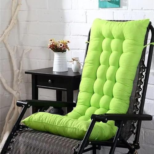 Materassino per sedia a sdraio da giardino, spesso e classico, in legno, morbido e confortevole, ideale per interni ed esterni, sedia relax (senza sedia)