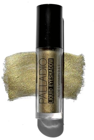 Palladio Liquid Eyeshadow, creamy shimmery formula that instantly adheres to the eyelid with flexible applicator wand for over 8 hours of smudge and crease-proof wear (Jade)