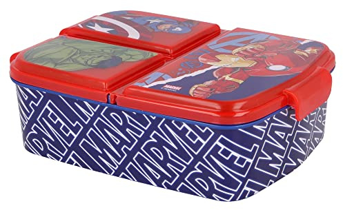 Stor8412497577200Múltiple Compartimiento Sándwich Caja, Vengadores Rolling Thunder