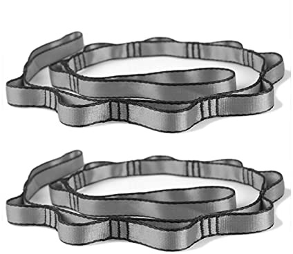 PRIOR FITNESS 2pcs Nylon Daisy Chain Straps for Aerial Yoga Hammock Swing Adjustable Aerial Silk Extender Strap Rope Anti-Gravity Yoga Extend Belts
