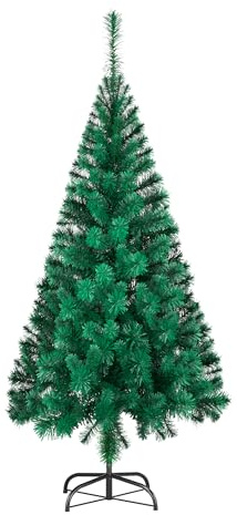 XMTECH Weihnachtsbaum Künstlich 240cm Grün PVC Tannenbaum künstlich Schnellaufbau mit Metallständer Weinachts Baum Deko Weihnachtsdeko
