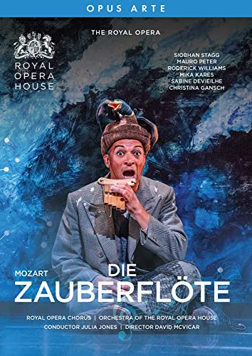Mozart : La Flûte enchantée. Stagg, Peter, Williams, Kares, Devieilhe, Gansch, Jones, McVicar.