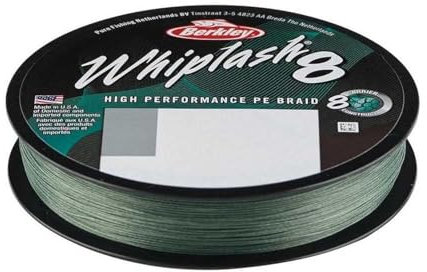 Berkley Whiplash 8 Geflochtene Schnur, moosgrün, 0.25mm | 40kg | 88lb | 330yd