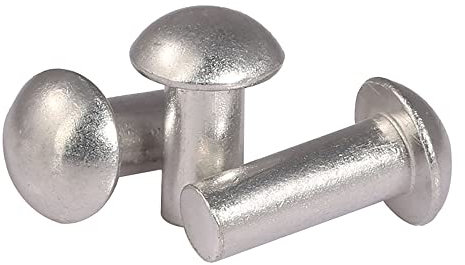 200 Stk./100 Stk./50 Stk. M3 x 3 mm ~ 30 mm Vollaluminium-Nieten Rundkopf Schalenkopf Selbststopfender Niet GB867-50 Stk. M3 x 25