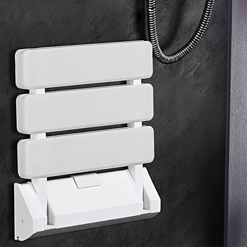 GENPLUS Chaise de Bain Légère, Tabouret de Douche – Hauteur réglable– Siège de Douche antidérapant – Aide à la Douche – Siège de Bain,Antidérapant (33 * 32 * 5cm (Blanc))