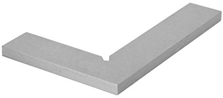 AUNMAS Right Angle Ruler, 100 x 70mm / 3.9 x 2.8in 2 Accuracy Level Steel 90 Degree Flat Edge Square Measuring Tools Engineers Square Small Engineer Square