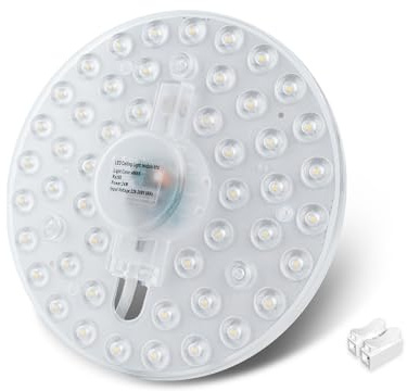 Bonlux 24W LED Modul Umbausatz für Deckenleuchten Naturweiß 4000K Umrüstsatz Mit Befestigungsmagnet Hochhelles Rundes Solides Deckenlicht Ersatzform, Ersatzbirne für Esszimmer, Schlafzimmer 220V